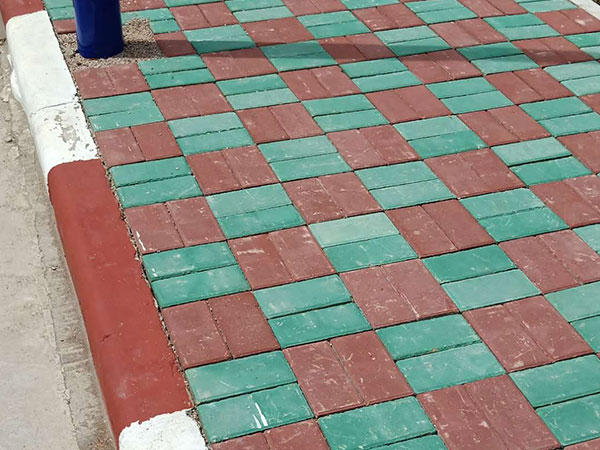 荷蘭磚鋪設效果